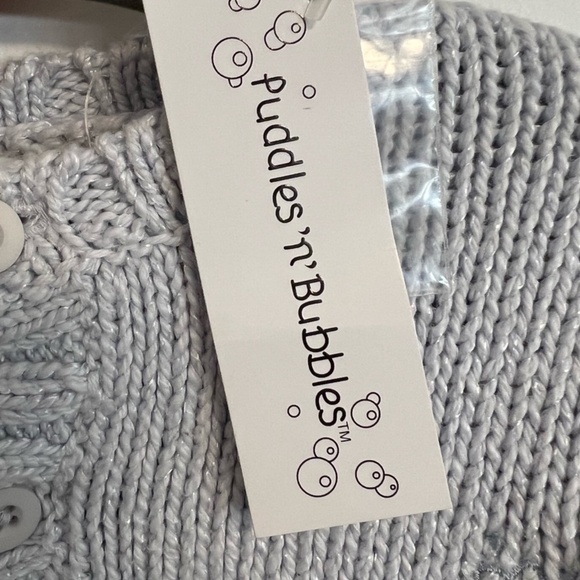 NWT Puddles n’ Bubbles Twinkle Twinkle little star cardigan & matching hat,6 m - Picture 10 of 13